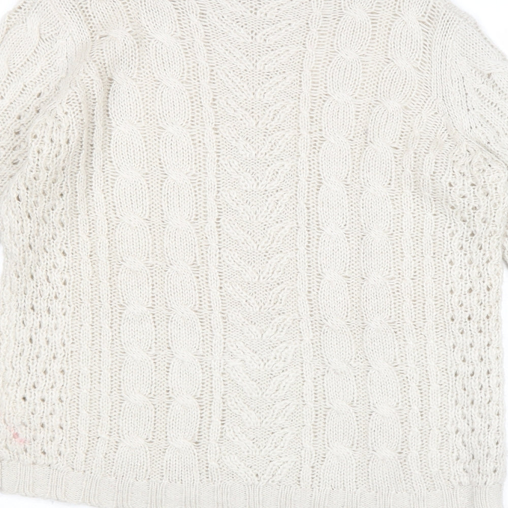 Womens UK Size M VILA Beige Pullover Jumper