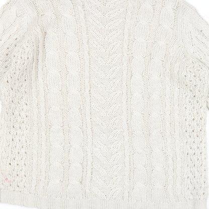 Womens UK Size M VILA Beige Pullover Jumper