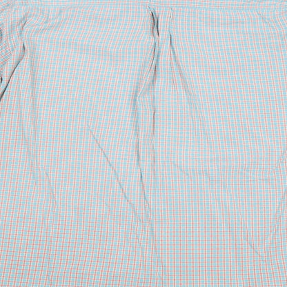 Tom Sayers Mens Multicoloured Check Cotton Button-Up Size M Collared Button