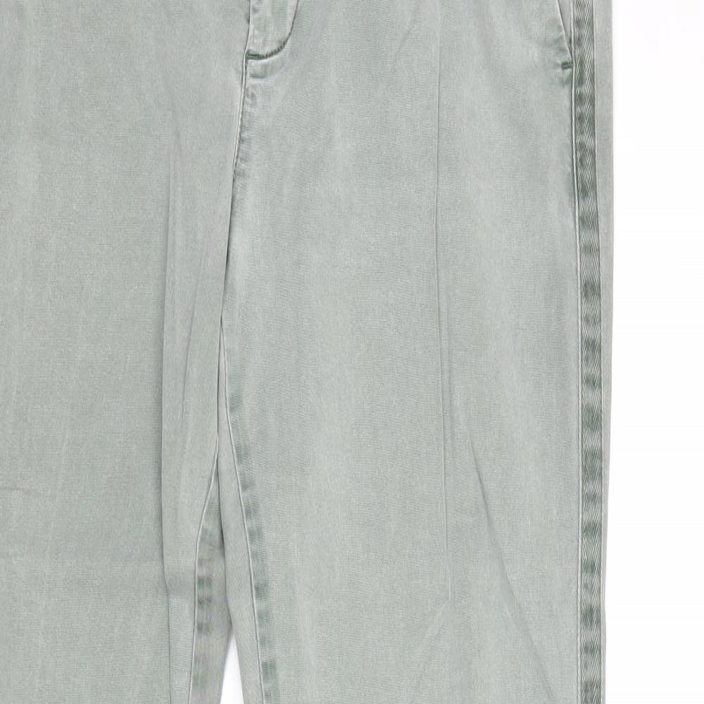 Womens UK Size 6 Gap Regular Fit Chino Green Trousers