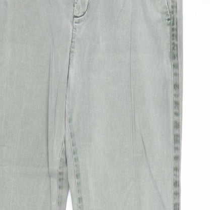 Womens UK Size 6 Gap Regular Fit Chino Green Trousers