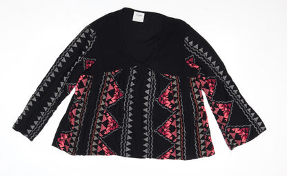 Womens UK Size XS Vera Moda Black Basic Blouse