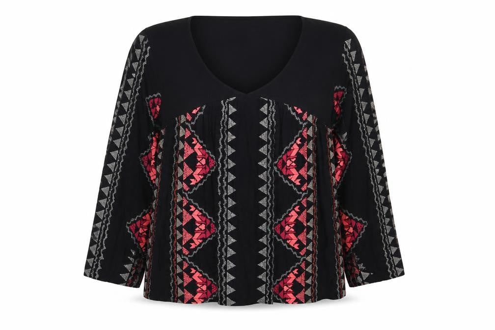 Womens UK Size XS Vera Moda Black Basic Blouse