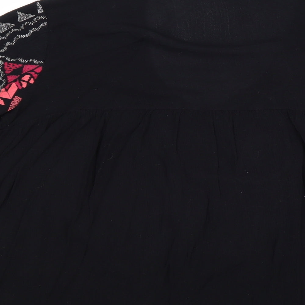 Womens UK Size XS Vera Moda Black Basic Blouse