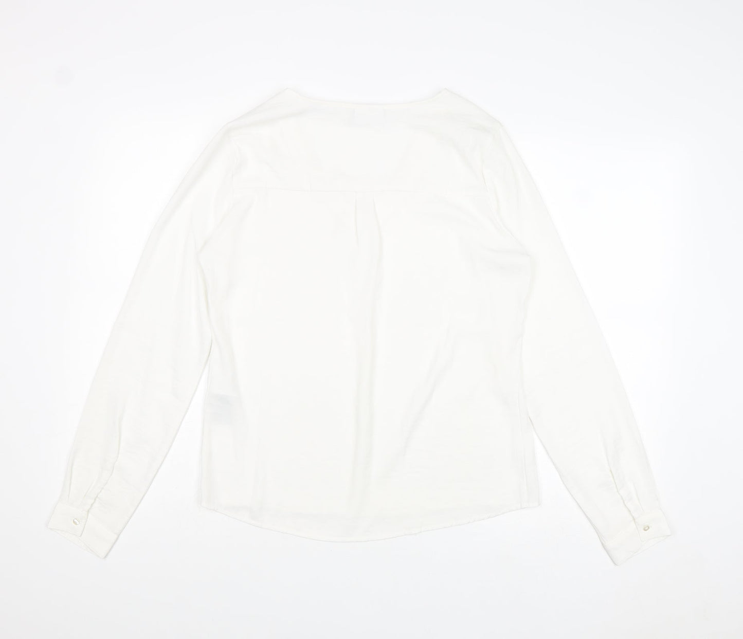 Womens UK Size S VILA White Basic Blouse