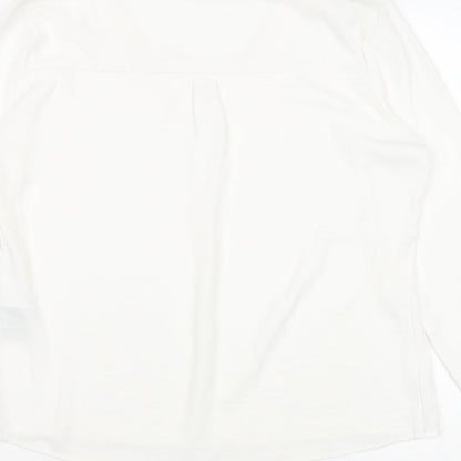 Womens UK Size S VILA White Basic Blouse