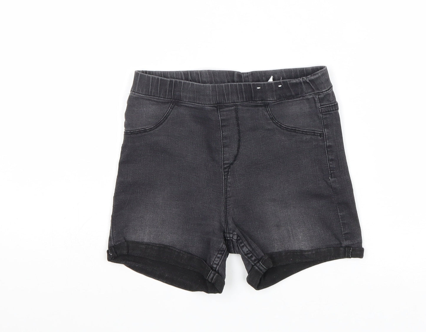 H&M Boys Grey Cotton Bermuda Shorts Size 8-9 Years Regular - Waist 22