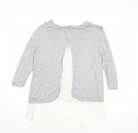 Womens UK Size L Retrology Grey Pullover Jumper