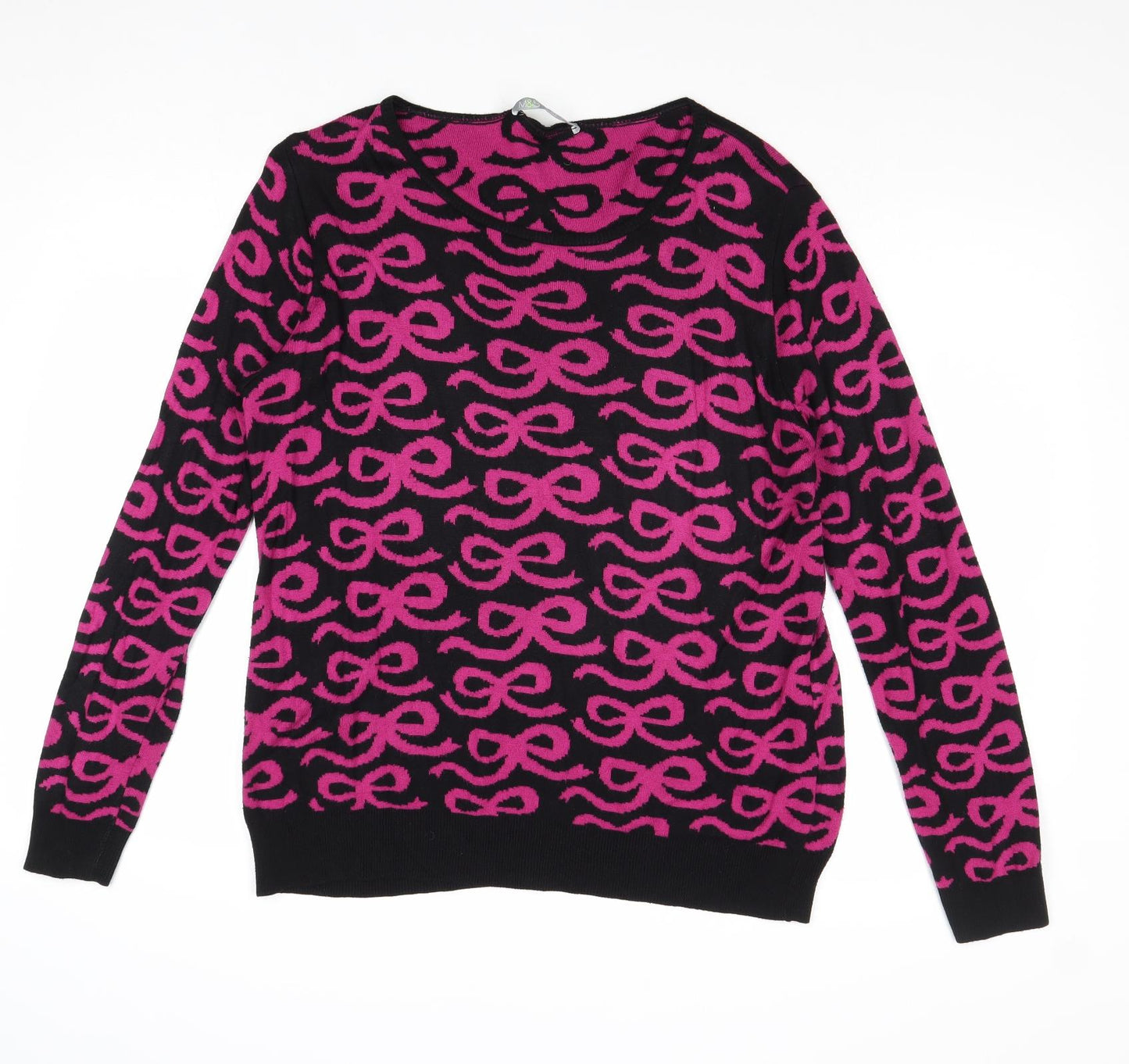 Womens UK Size 16 Marks and Spencer Pink Pullover Jumper