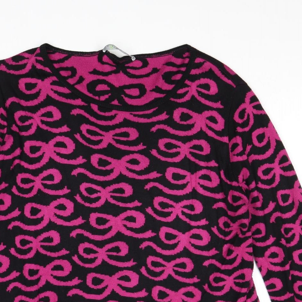 Womens UK Size 16 Marks and Spencer Pink Pullover Jumper