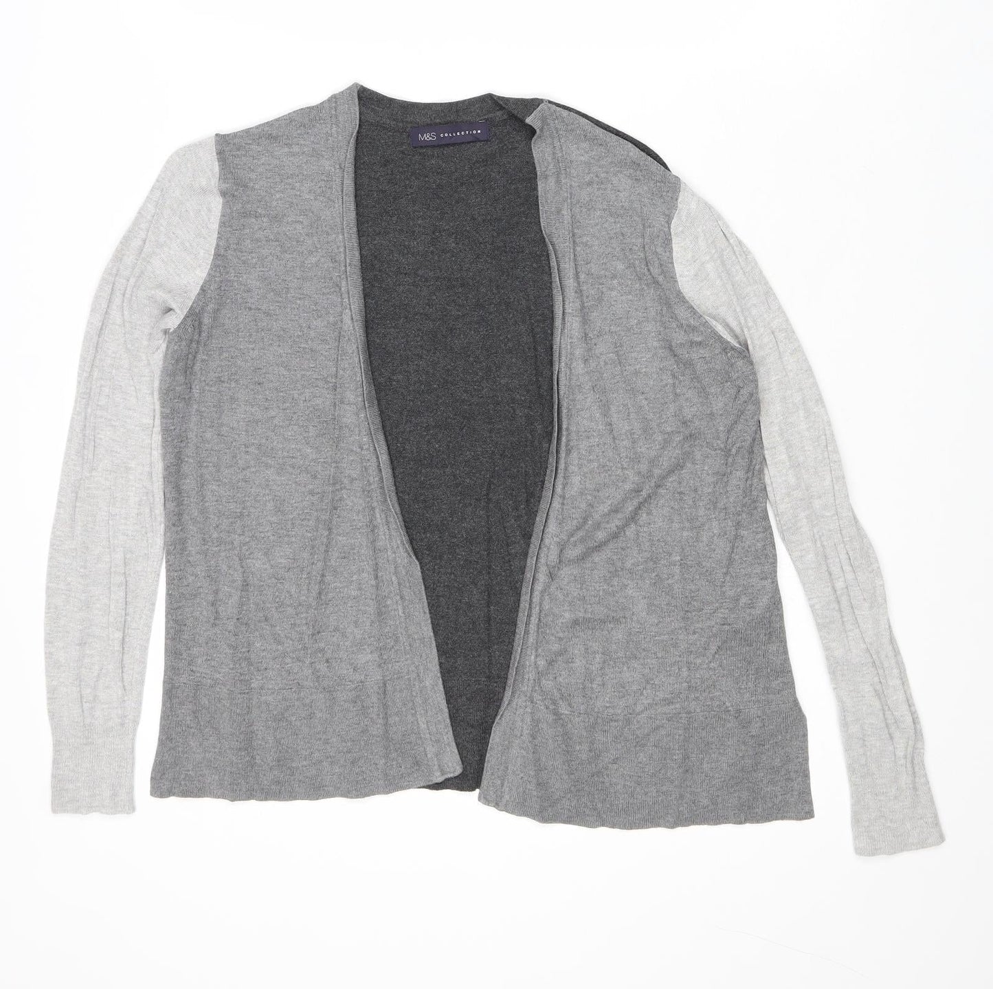 Womens UK Size 10 Marks and Spencer Grey Cardigan Jumper