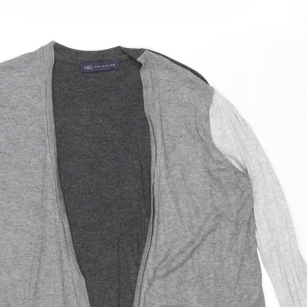 Womens UK Size 10 Marks and Spencer Grey Cardigan Jumper