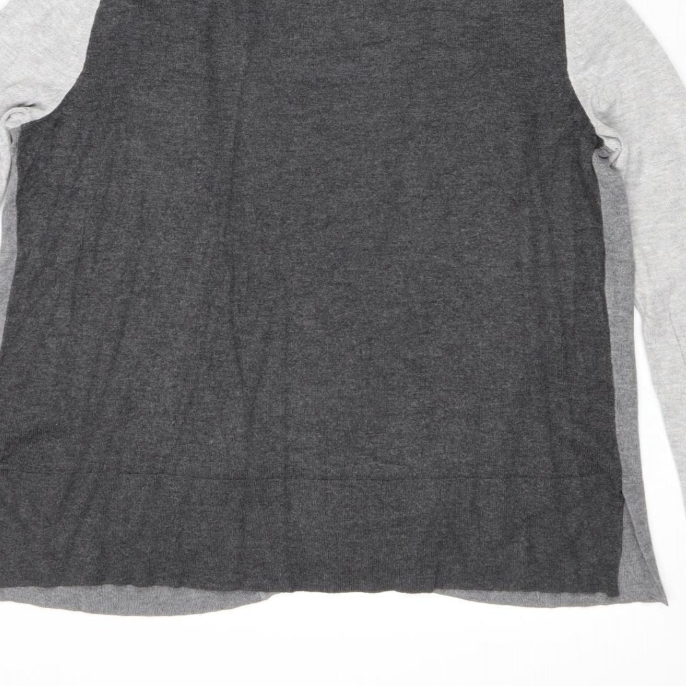 Womens UK Size 10 Marks and Spencer Grey Cardigan Jumper