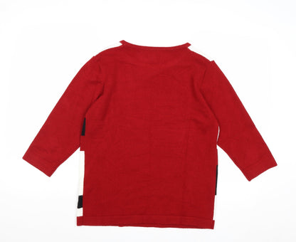 Womens UK Size S Paramour Red Pullover Jumper