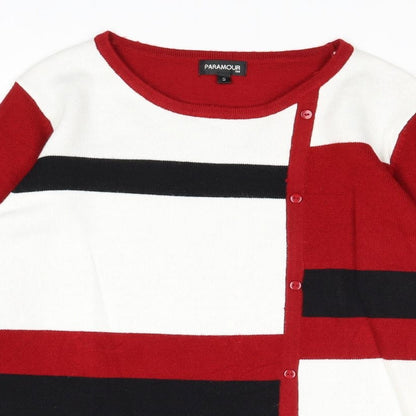 Womens UK Size S Paramour Red Pullover Jumper