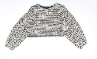 Womens UK Size M New Look Grey Pullover Jumper