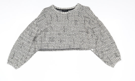 Womens UK Size M New Look Grey Pullover Jumper