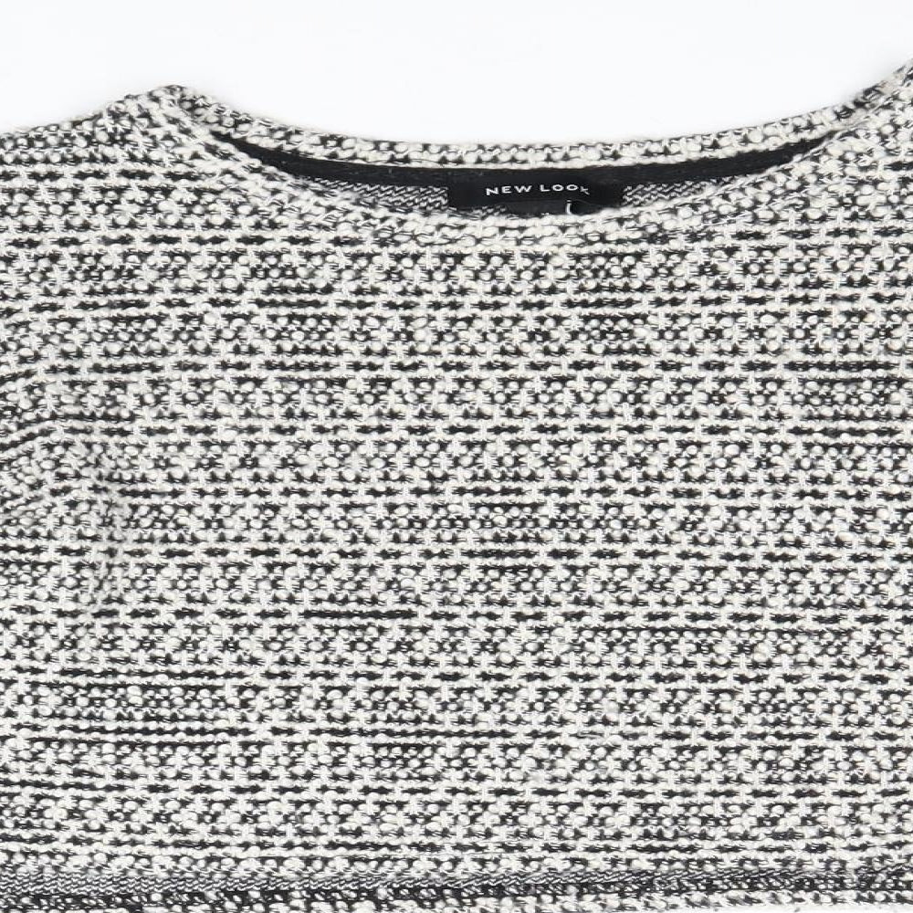 Womens UK Size M New Look Grey Pullover Jumper