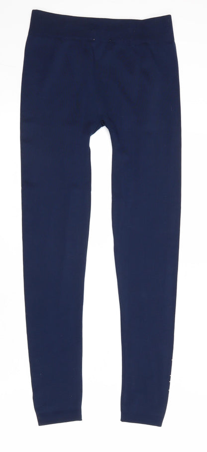 Poetic Soul Womens Blue Polyester Jogger Leggings Size S