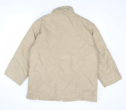 Vincelli Womens Beige Jacket Size M Zip