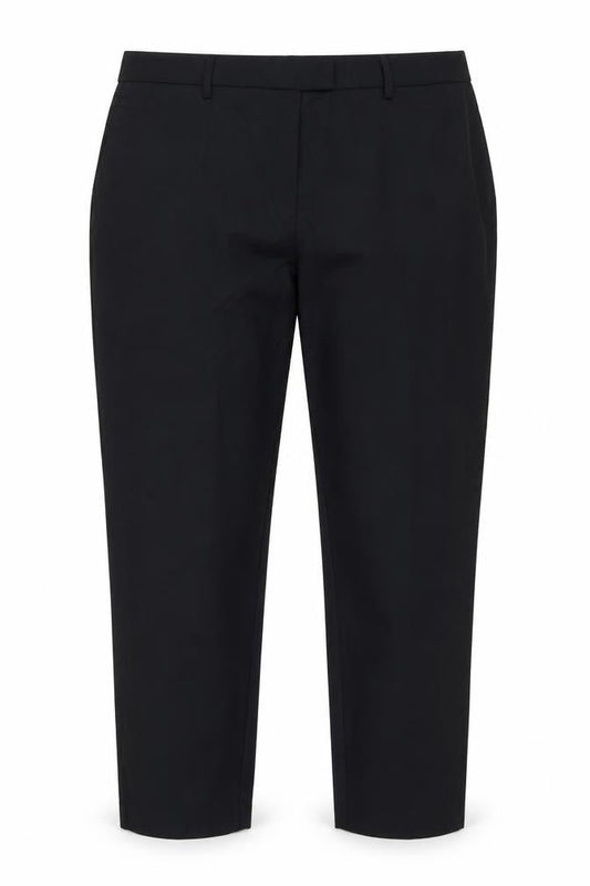 Womens UK Size M Autograph Regular Fit Chino Black Trousers