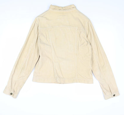 SP & Co Womens Beige Jacket Size M Button