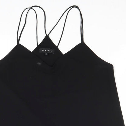 Womens UK Size 10 New Look Black Basic Tank