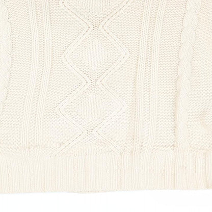 Womens UK Size 12 Marks and Spencer Beige Pullover Jumper