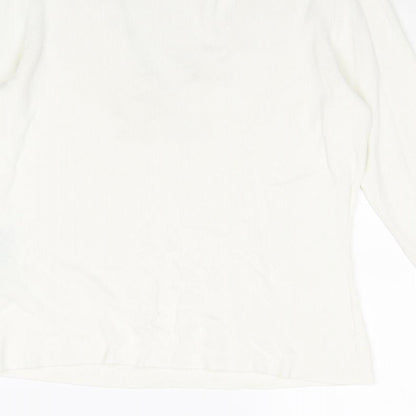 Womens UK Size 14 Principles White Basic T-Shirt