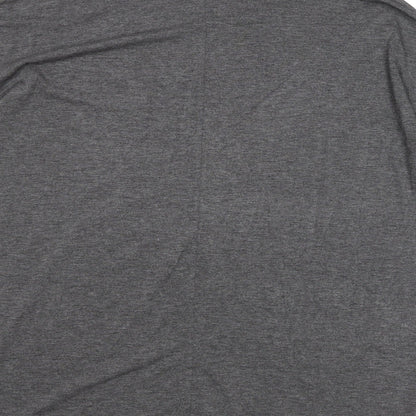PRETTYLITTLETHING Womens Grey Viscose T-Shirt Dress Size 8 Round Neck Pullover