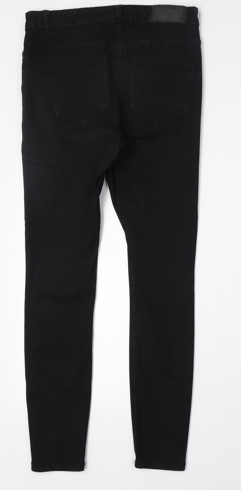 Noisy may Womens Black Cotton Skinny Jeans Size 30 in Regular Zip