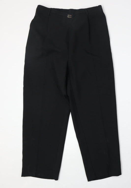 Womens UK Size 12 Bonmarché Regular Fit  Black Trousers