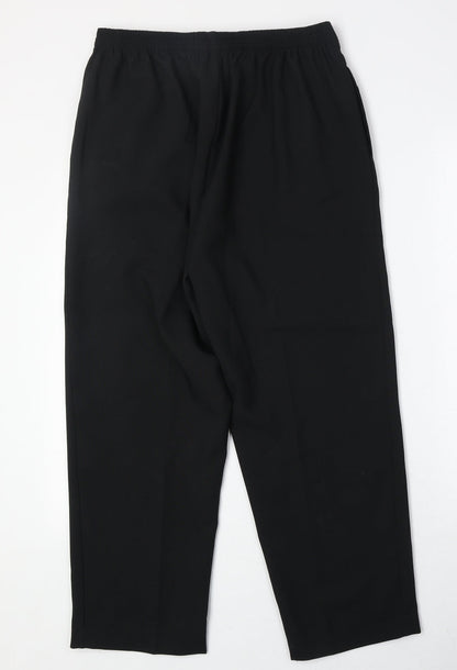 Womens UK Size 12 Bonmarché Regular Fit  Black Trousers