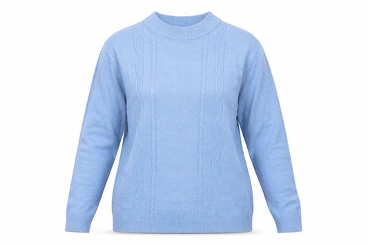 Womens UK Size L Reflect Blue Pullover Jumper