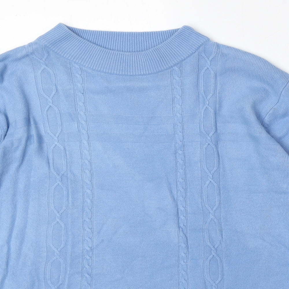 Womens UK Size L Reflect Blue Pullover Jumper