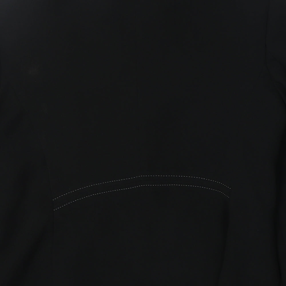 Marks and Spencer Womens Black Polyester Jacket Blazer Size 12
