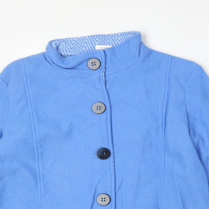 Anne De Womens Blue Jacket Size S Button