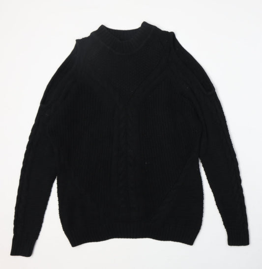 Womens UK Size M H&M Black Pullover Jumper