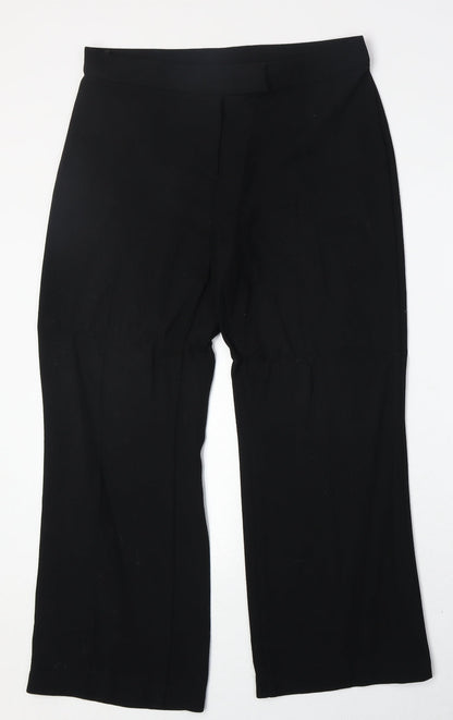 Womens UK Size 14 Marks and Spencer Regular Fit  Black Trousers