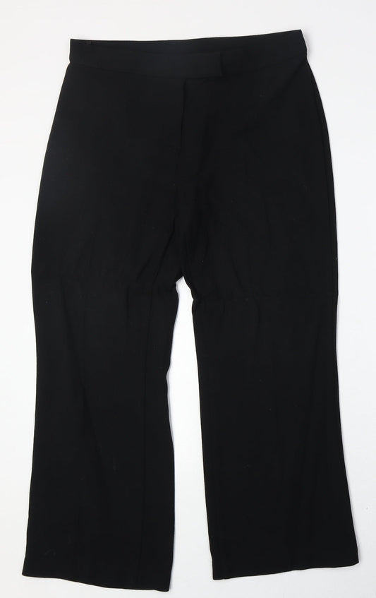 Womens UK Size 14 Marks and Spencer Regular Fit  Black Trousers