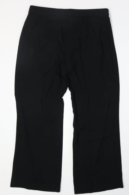 Womens UK Size 14 Marks and Spencer Regular Fit  Black Trousers