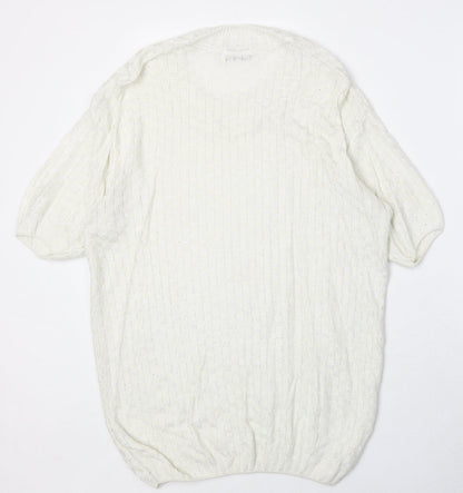 Womens UK Size M Kaleidoscope Ivory Pullover Jumper