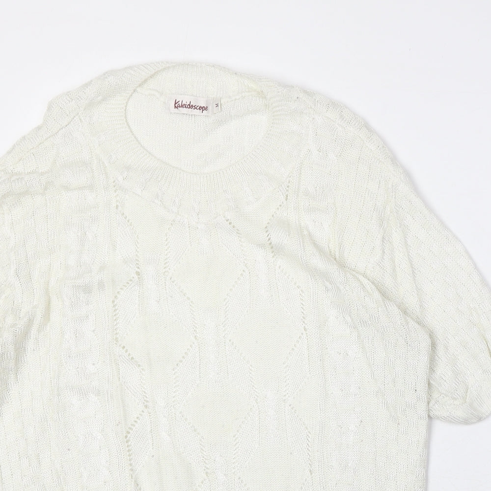 Womens UK Size M Kaleidoscope Ivory Pullover Jumper