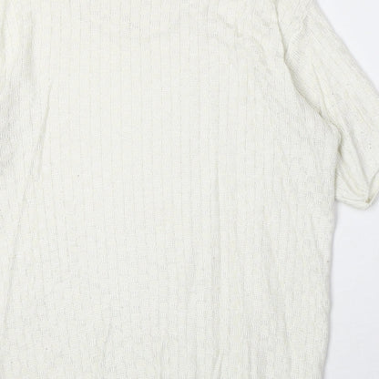 Womens UK Size M Kaleidoscope Ivory Pullover Jumper