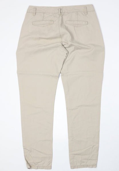 Womens UK Size 8 Esprit Regular Fit  Beige Trousers
