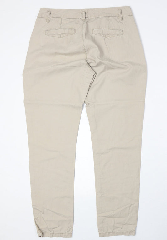 Womens UK Size 8 Esprit Regular Fit  Beige Trousers