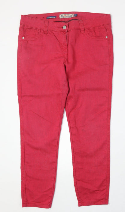Womens UK Size 12 Yes Yes Regular Fit Skinny Pink Jeans