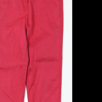 Womens UK Size 12 Yes Yes Regular Fit Skinny Pink Jeans