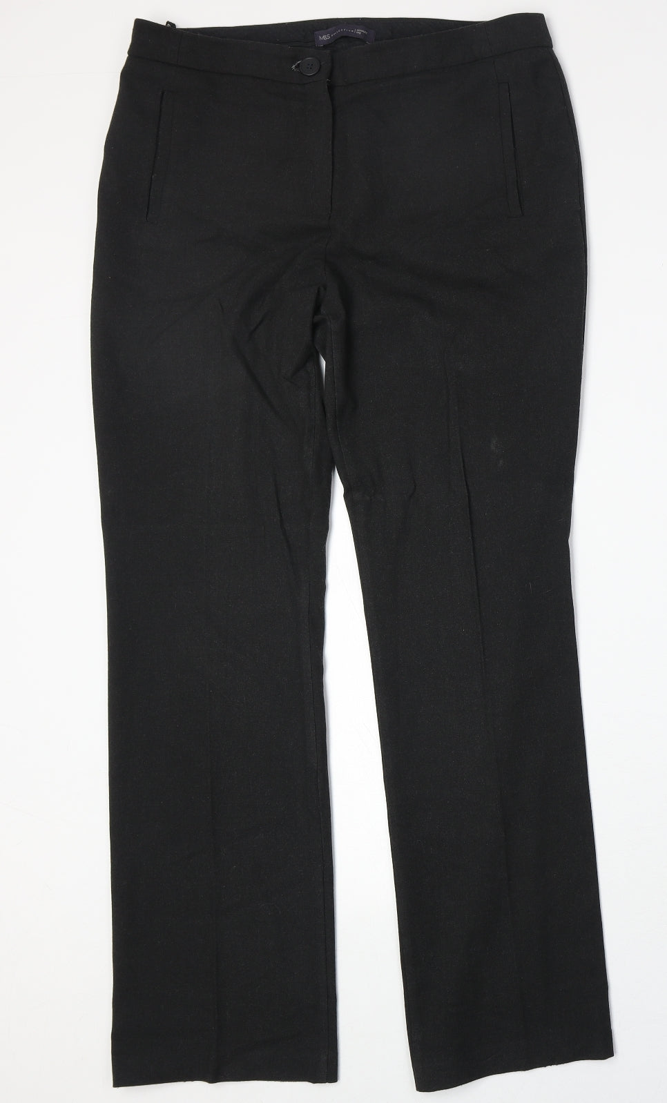 Womens UK Size 12 Marks and Spencer Regular Fit  Grey Trousers