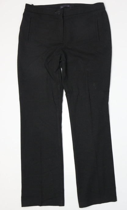 Womens UK Size 12 Marks and Spencer Regular Fit  Grey Trousers